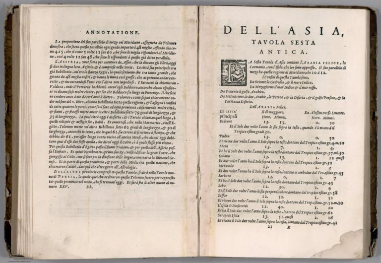 Text Page: (Continues) Dell' Asia,Tavola Qvinta. Dell' Asia,Tavola Sesta