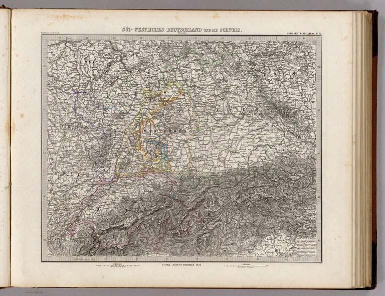 Sud-Westliches Deutschland Und Die Schweiz.