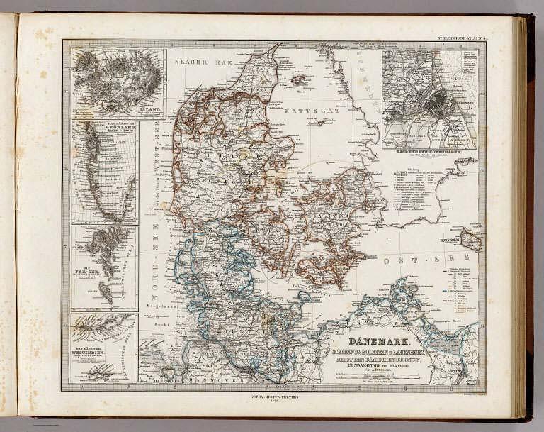 Danemark, Schleswig, Holstein u. Lauenburg, Nebst Den Danischen Colonie'n.