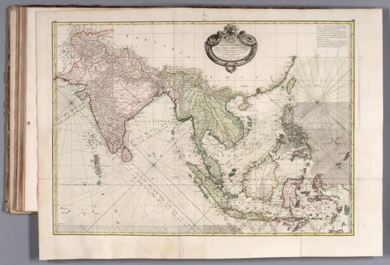 Carte hydro-geo-graphique des Indes orientales