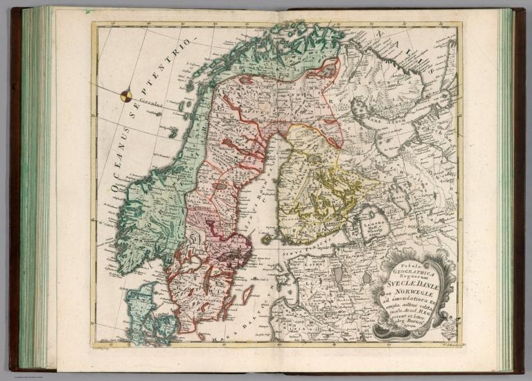 Tabula Geographica Regnorum Sueciae Daniae et Norwegiae