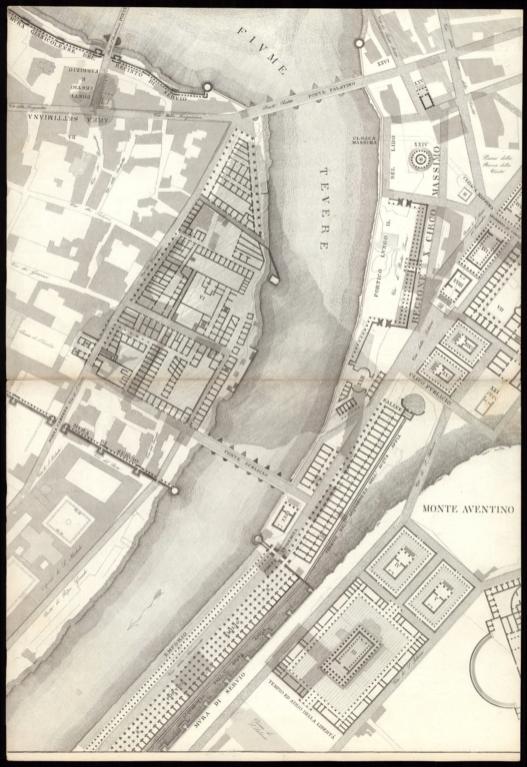 TAV XII .A-B Pianta topografica della parte media di Roma antica