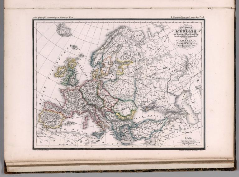 21. Carte generale de l'Europe au tems de Charlemange..