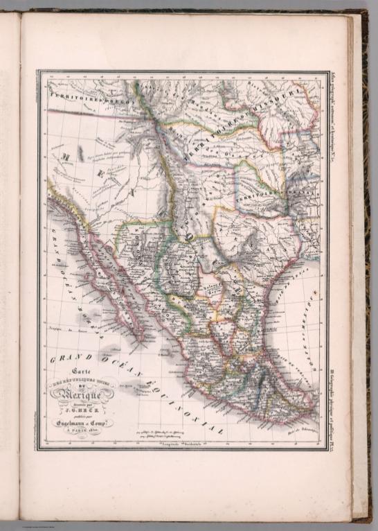 57. Carte des Republiques Unies du Mexique.