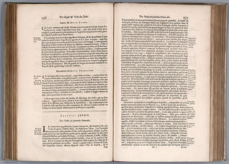 Text: Histoire de la Navigation de Iean Hugues de Linscot ... Indes Orientales (continued).