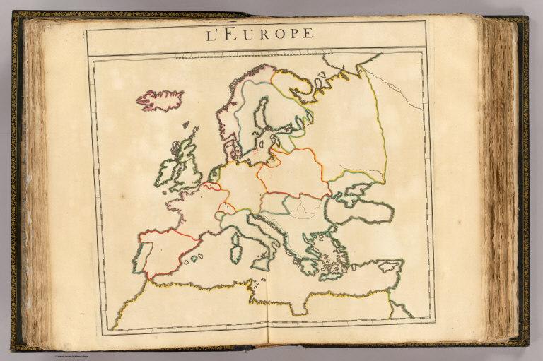 L'Europe (nom, maison, religion, etc. des souverains - outline)