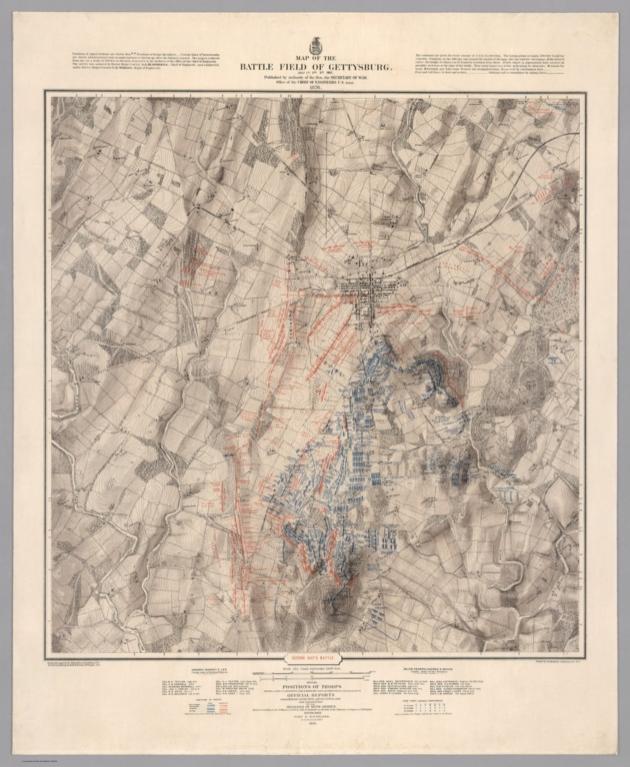 Second day's battle. Gettysburg, July 2nd, 1963.