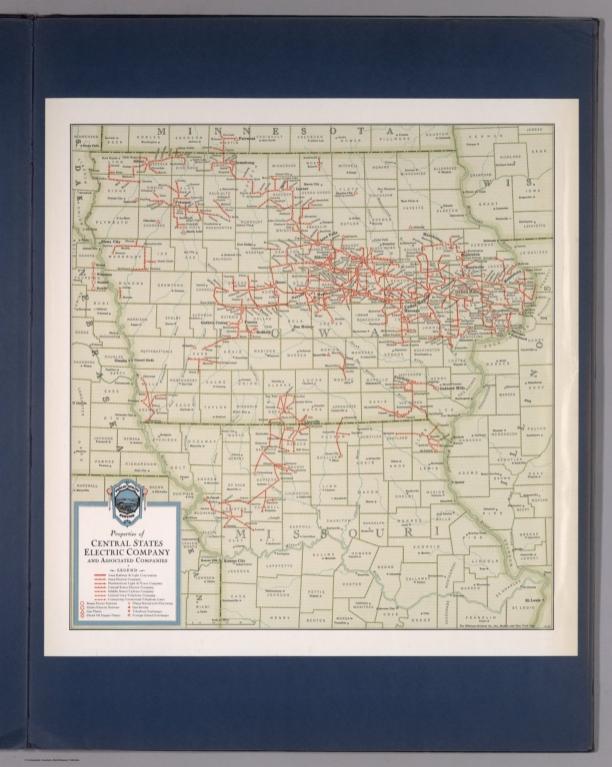 Properties of Central States Electric Company and associated companies