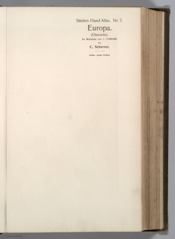 Text: Nr. 7. Europa ... von C. Scherrer.