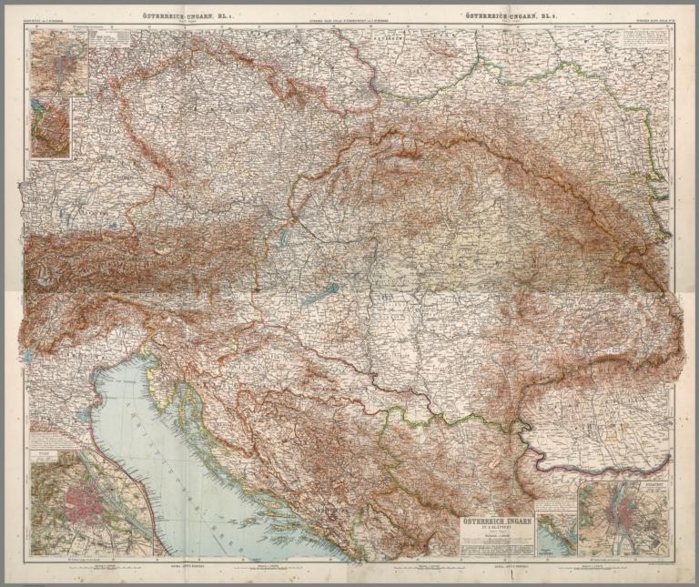 Composite Map: Nr. 17-20. Oesterreich-Ungarn in 4 Blaettern.