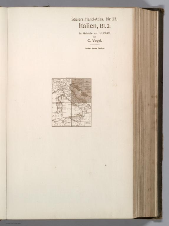 Text: Nr. 23. Italien Bl. 2 von C. Vogel.