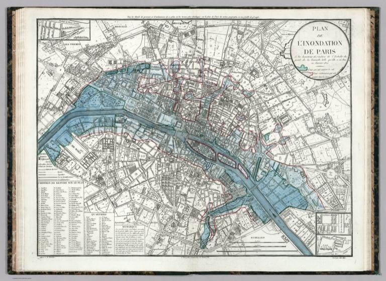 7. Plan de L'Inondation de Paris.