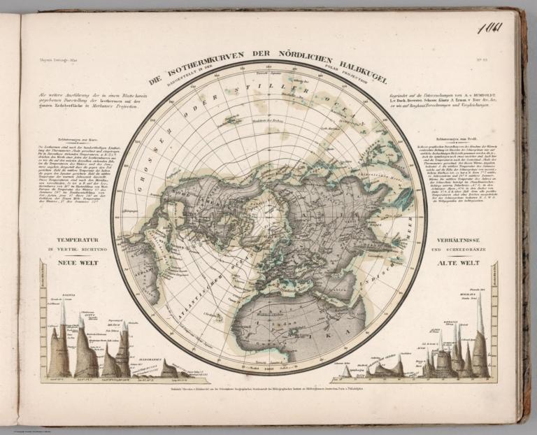 Die isothermkurven der Nordlichen Halbkugel