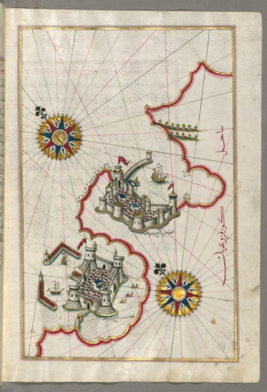 fol. 180b Coastline between the cities of Koper and Muggia