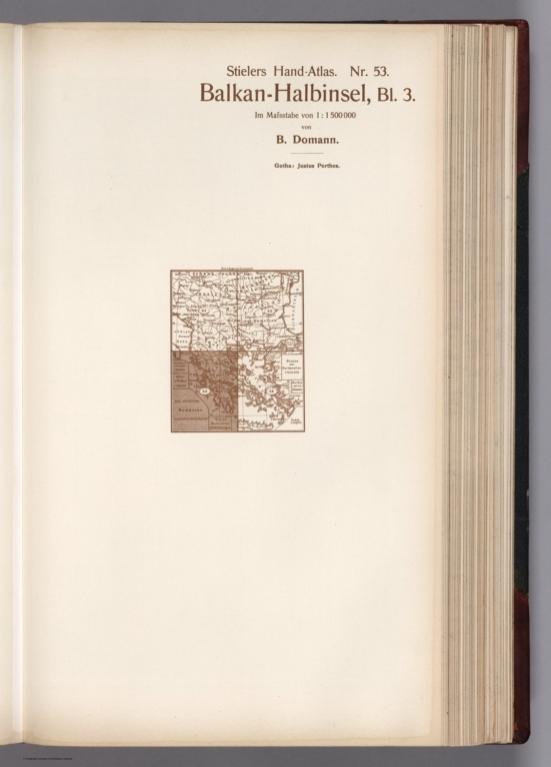 Text: 53. Balkan-Halbinsel, in 4 Blaettern Bl. 3.