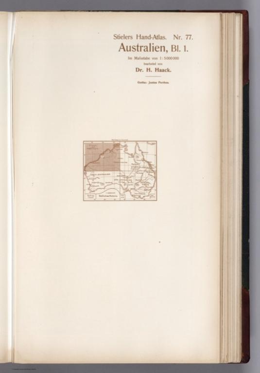 Text: 77. Australien, Bl. 1.