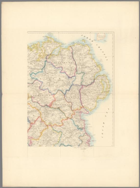 Stanford's map of Ireland. NE