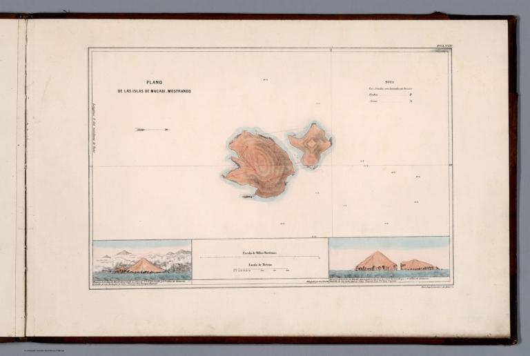 Hoja No.XIII. Plano de las Islas de Macabi. Mostrano
