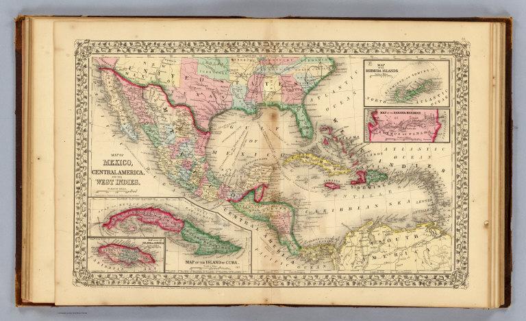 Mexico, Central America, West Indies.