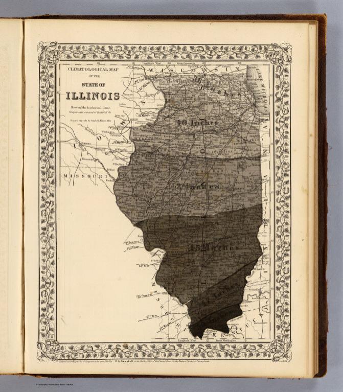 Climatological map, Illinois.