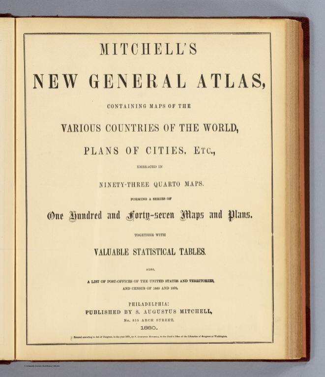 Title Page: New general atlas.