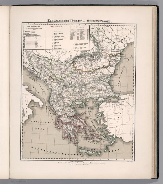 Europaeische Turkey und Griechenland