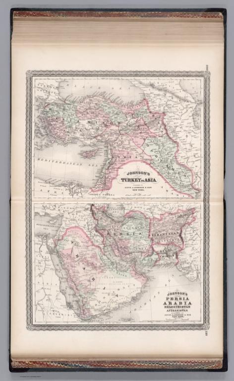 Johnson's Turkey in Asia. Johnson's Persia, Arabia, Beloochistan and Afghanistan