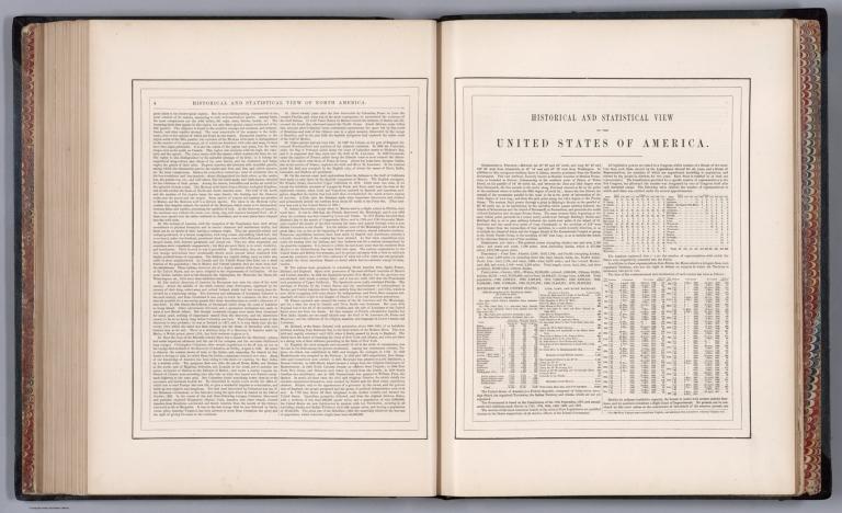 Text: (Continues) Historical and statistical view of North America. Historical and statistical view of the United States