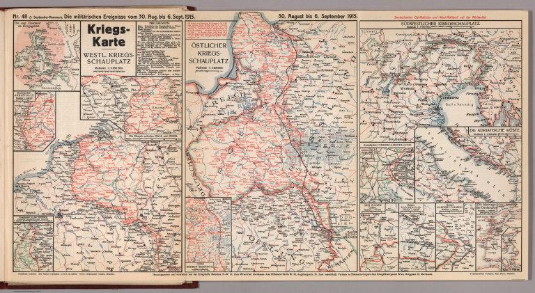 World War I Map (German), Nr. 48. Military Events ... to September 6, 1915.