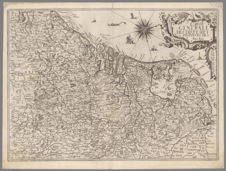 Carte generale des Dixet Sept provinces des Pays Bas