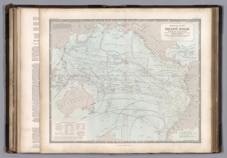 Physical Chart of the Pacific Ocean.