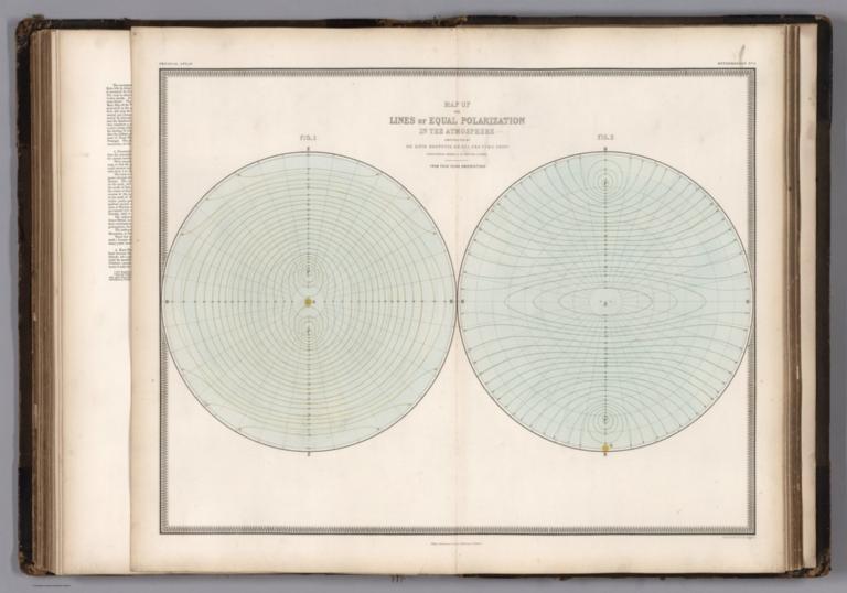 Map of Lines of Equal Polarization in the Atmosphere.