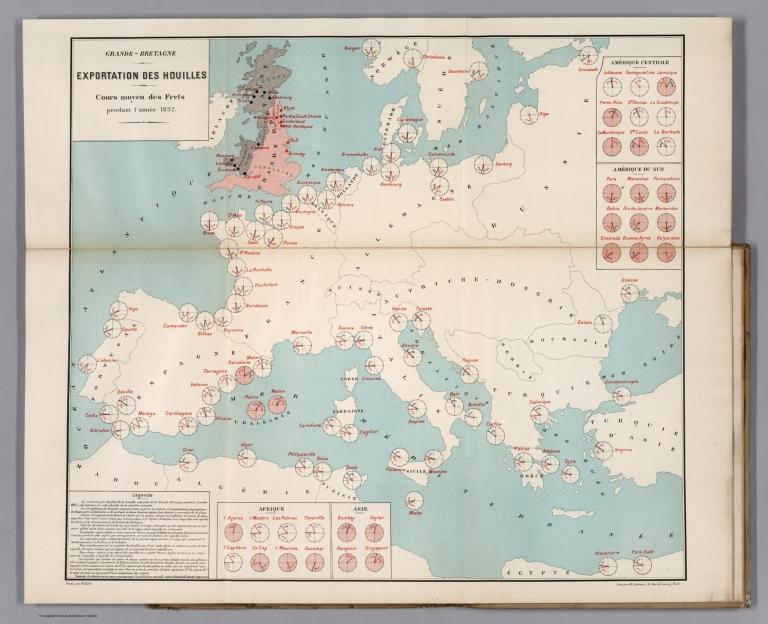 Grande-Bretagne Exportation des Houilles ... 1892.