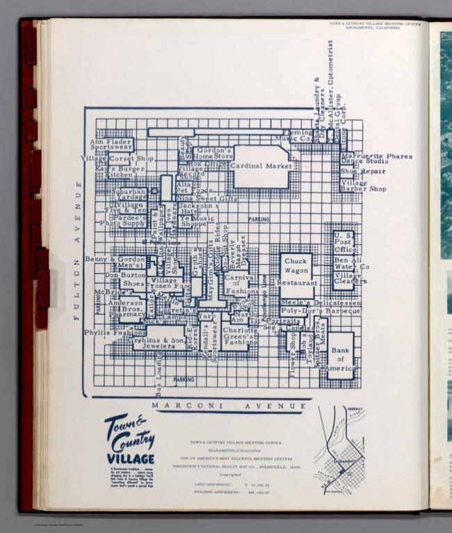 Town & Country Village Shopping Center, Sacramento, California.