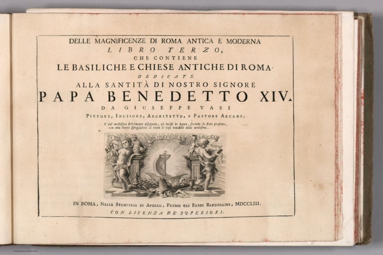 Title Page: V. 1: Libro Terzo: Delle magnificenze di Roma antica e moderna