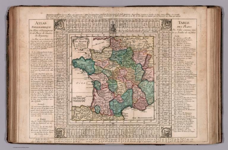 Carte de France ... 1750