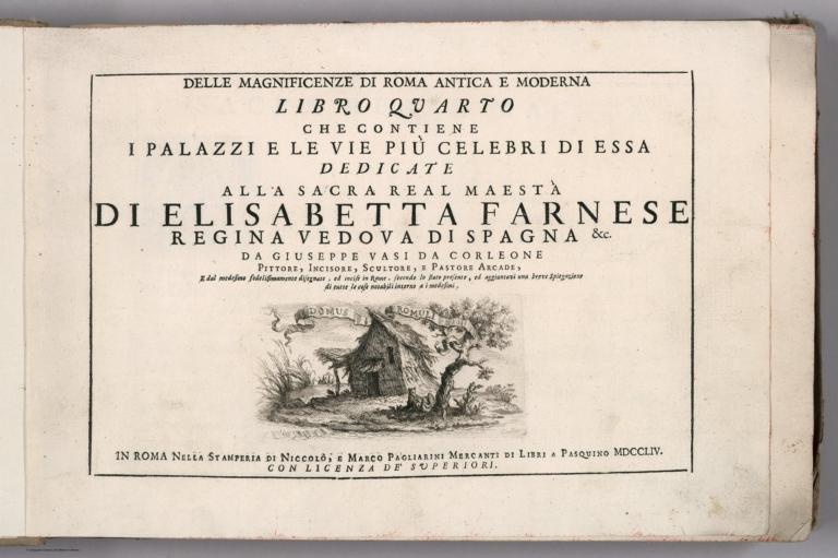 Title Page: V.2: Libro quarto: Delle magnificenze di Roma antica e moderna