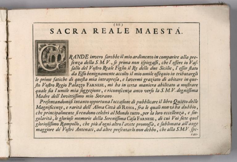 Text: V.2: Libro quarto: Sacra Real Maesta