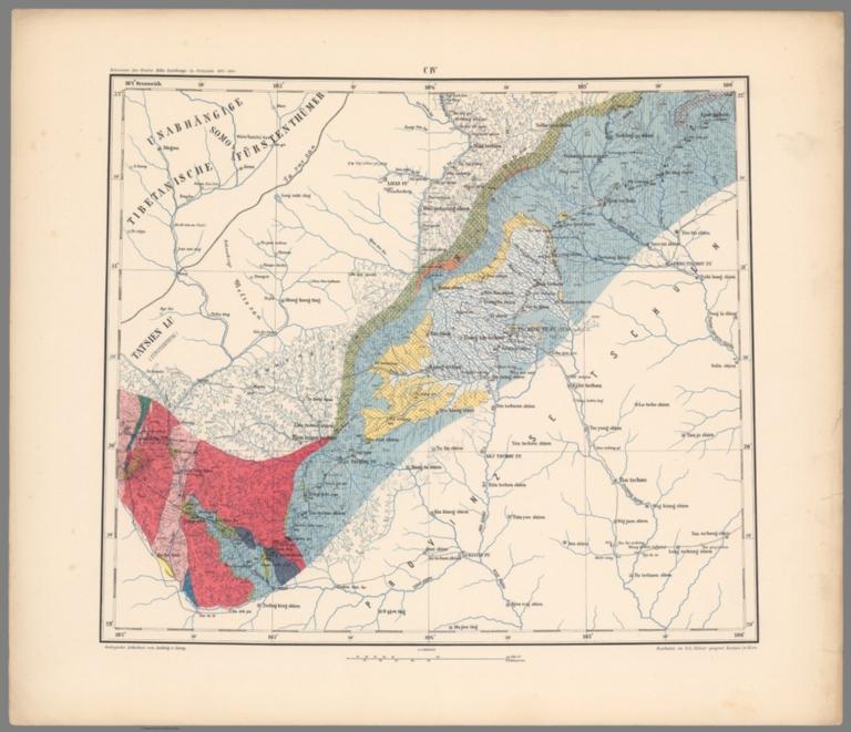 C.IV. Geological map. Provinz Setschuen