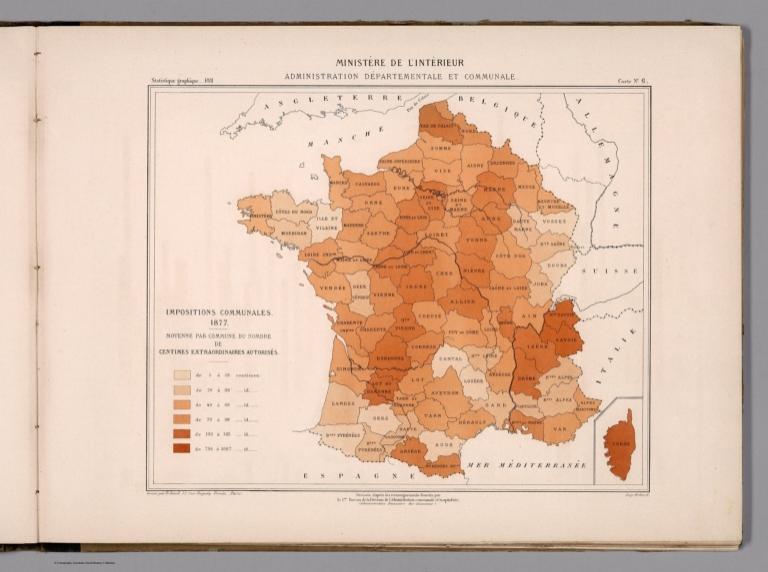 Imposition communales 1877. Carte 6