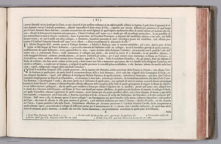 Text: V.3: Libro nona: (Continues) Della tavola CLXII. Rappresentante il Collegio Romano