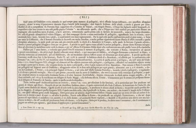 Text: V.3: Libro nona: (Continues) Della tavola CLXXVI. Rappresentante la Chiesa ed Ospizio della SS. Trinita de Pellegrini