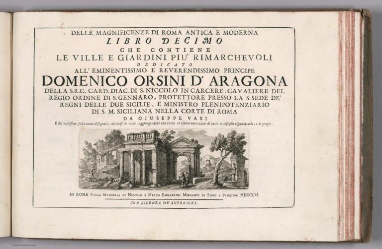 Title Page: V. 3: Libro decimo: Delle magnificenze di Roma antica e moderna