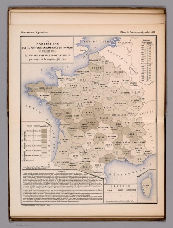 V. Comparaison des superficies ensemencee en froment en 1882 et 1862