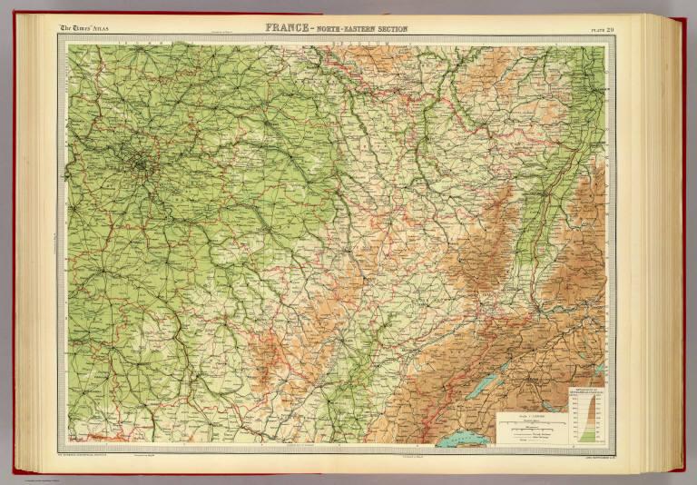 France - north-eastern section, environs of Paris.