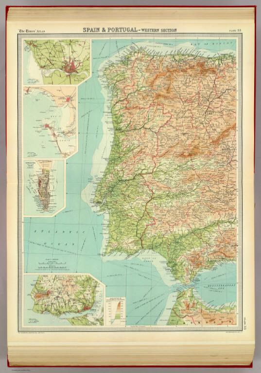 Spain & Portugal - western section.