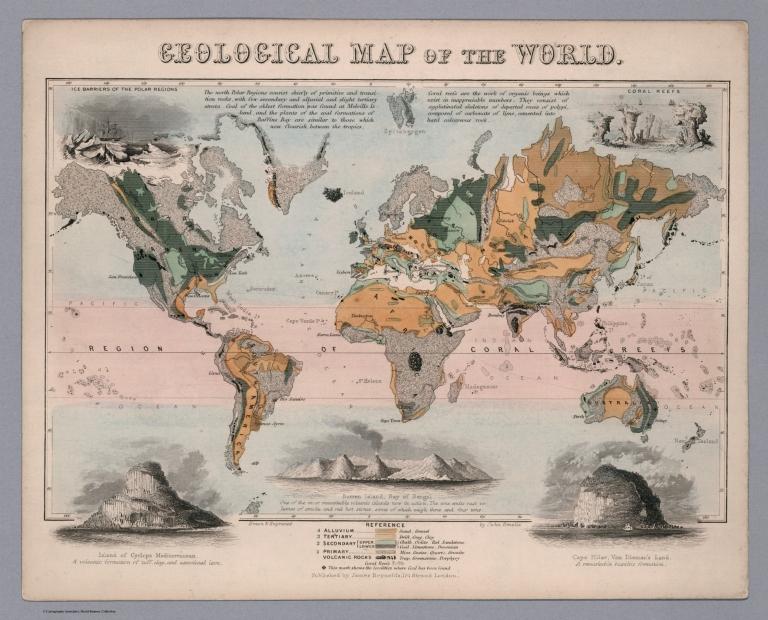 Geological map of the world