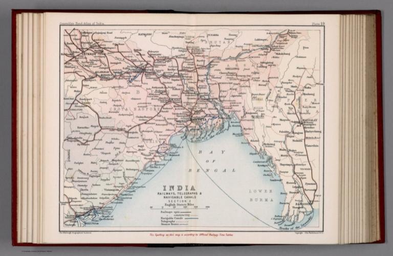 India : Railways, telegraphs, and navigable canals: Section II. Plate 19