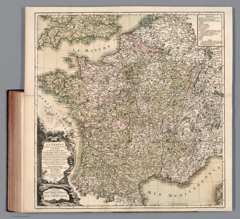 La France divisee en ses LVIII provinces sous-divisee en tous ses baillages