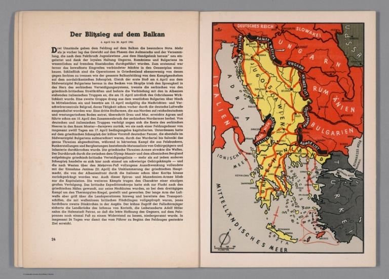 Text Page/Map: Der Blitzsieg auf dem Balkan